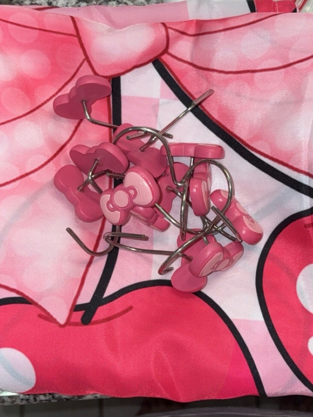 Bows and Cherry Shower Curtain